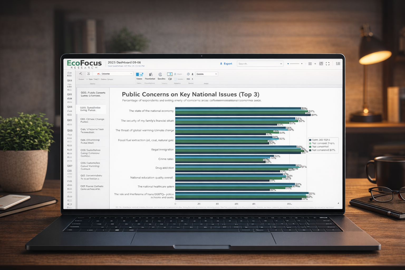 Interactive dashboard access view